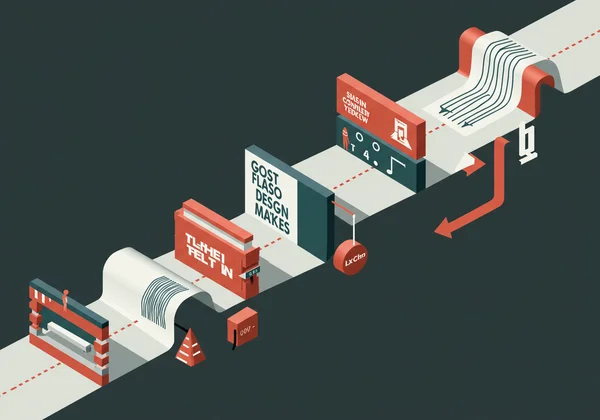 Visual metaphor of common logo design pitfalls and mistakes