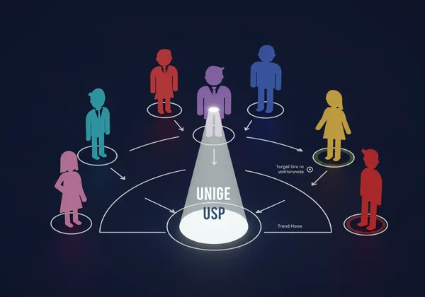 Audience & USP represented by targeted communication