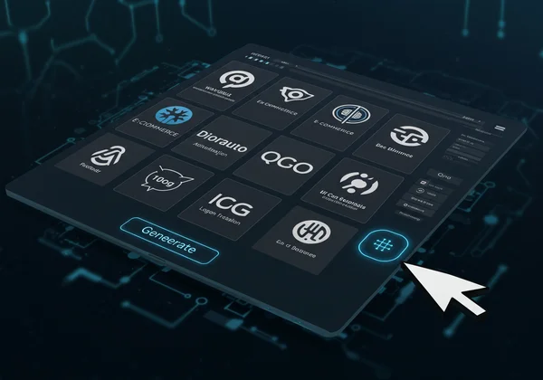 AI generating diverse e-commerce logo designs