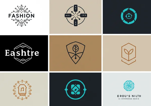 Collage of diverse e-commerce logos by niche