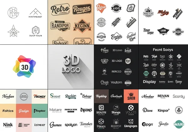 Diverse logo styles and customization options
