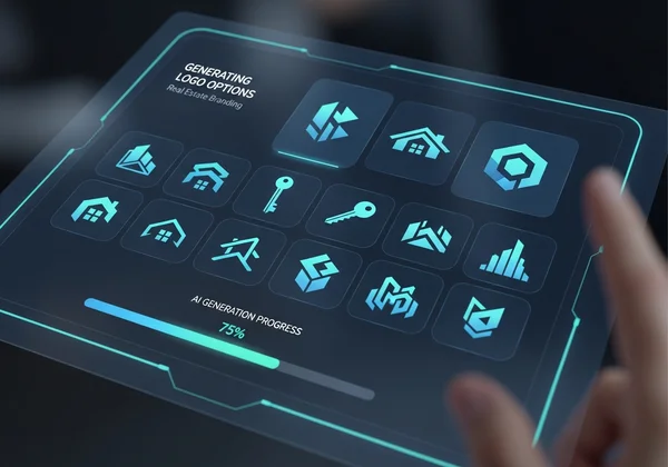 AI generating real estate logo concepts