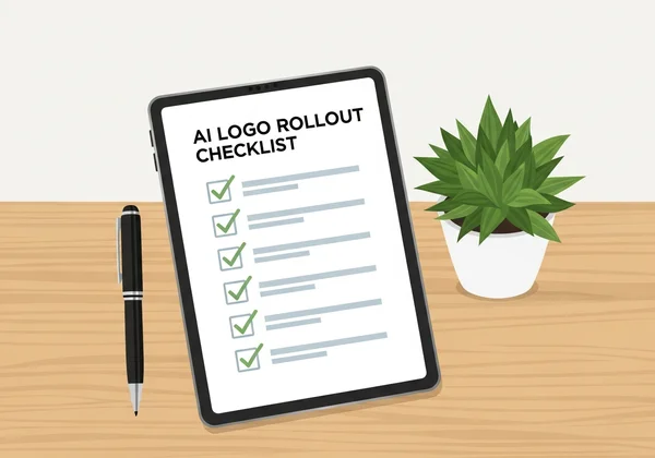 Checklist for AI logo implementation rollout
