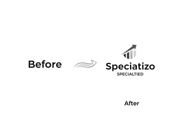 Logo evolution before and after